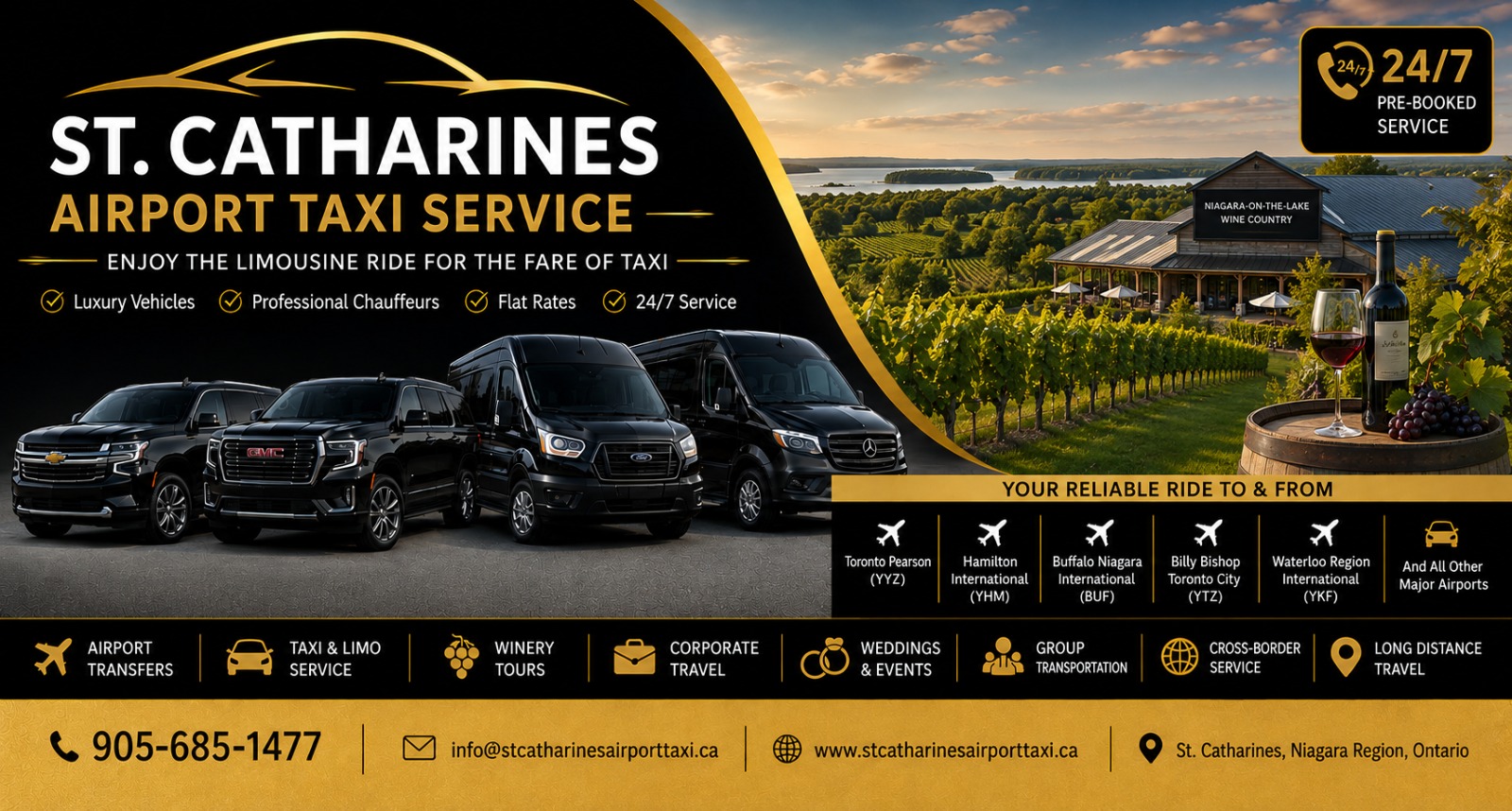 St. Catharines Airport Limo